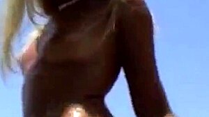 Suggestive Hottest Blonde Takes Deep Banana In Ass Outdoors