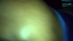 big ass ebony milf in lingerie bounces on cock then gets pounded homemade style