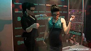 Hot club bitches dive into wild or hardcore orgy. Sucking and fucking contrasts with their dancing night out.