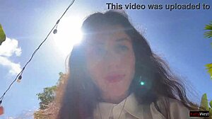 i asked friend to cum on my face in cafe for eating food with sperm 😏 public cumwalk with teen facial and small tits flashing