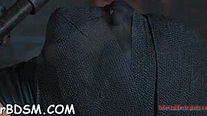 Tattooed Girl Receives Electrifying Toy On Her Hot Pussy In Bondage!