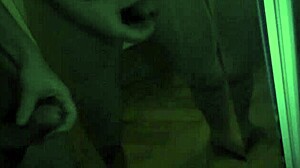 He set up mirrors to multiply his cock into six, leading to an intense CUMSHOT scene.