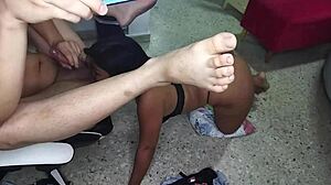 Enjoying time with my step-nephew at home