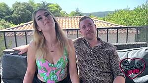 Coquette blonde magnifique enjoys intense encounters in european style