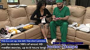 Experience Dr Tampa's Tampa University Entrance Physical With Nicole Luva - Tickling Fetish In Latex Skirt And Gloves!