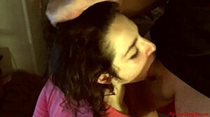 you know this is the best blowjob ever she sucks my cock like it's her first time deepthroat and cum in mouth