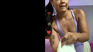 Thick Influencer Slaps Dirty Talk While Accidentally Fucking Cute Small Tits Friend In Front Of Fans