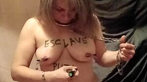 oh man i uh tried this self-session with wax candle and dildo as french maid slave bound in bdsm humiliation outdoors