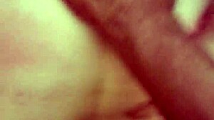 Blonde woman desires intense encounter with large partner from behind.