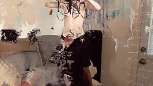 Spy Cam Captures Scarlett Mae in Shower Showing Naked Tits and Ass. Redhead Teases with Tight Natural Body in Bathroom.