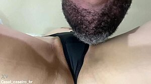 brazilian whore wife gets her shaved pussy licked until she cums every time in wet compilation