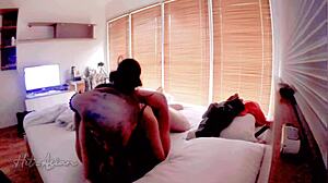 I Feel So Passionate Fucking My Pretty Asian Friend's Wife Hard in Doggystyle with Creampie in Her Tight Shaved Pussy