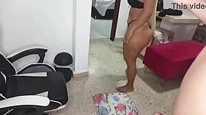 Enjoying time with my step-nephew at home