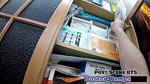 i tried out a foley catheter with dr tampa in latex gloves