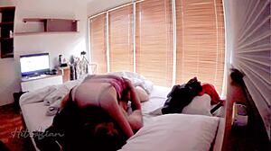 I Feel So Passionate Fucking My Pretty Asian Friend's Wife Hard in Doggystyle with Creampie in Her Tight Shaved Pussy