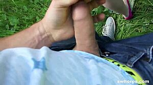 real czech redhead prostitute sucked cock and fucked in pov on street