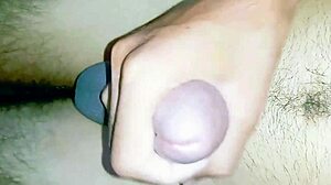 Horny wife in dress gives mind-blowing boner massage then fingers her big ass outdoors.