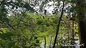 Evelina Darling Public Tit Flash And Risky Dick Suck