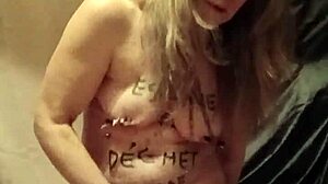 oh man i uh tried this self-session with wax candle and dildo as french maid slave bound in bdsm humiliation outdoors