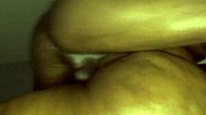 Sleeping ebony wife with big ass wet pussy fucked by lover with big cock