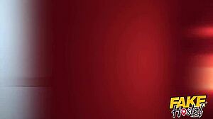 personal-error fake hostel brunette backpacking babe with nice natural tits picked up on road journey... sucks cock in car before getting fucked all around hostel, whoa