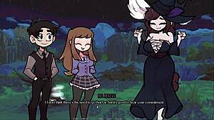 maeve explores public academy in outdoor cartoon adventure