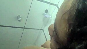 Oh man this busty ebony milf stepmom is seducing me with her big natural tits and ass in doggystyle riding