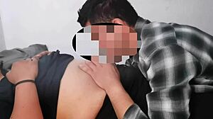 Milf girl enjoys belly button licking session