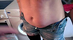 Curious if you want to explore a casual kitchen encounter with a mature blonde wife enjoying a quick creampie moment