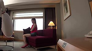 High height big natural tits Japanese university student model audition 1