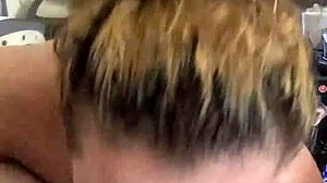 Deepthroat blowjob from fat BBW housewife slut Kandy Kane in homemade video