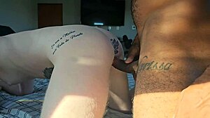 NEW GIRL ASKS TO BE SUCKED SITS ON THE WOOD CUMS TWICE AND THEN TAKES CREAMPIE FROM THE MACHO!