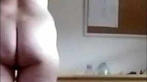 esclave endures flagellation and submission as the gagged slave in bondage with chains and handcuffs