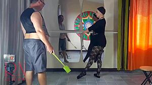 Undress and take your spanking now! choreographer orders ballerina