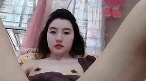 an amateur explores her desires through intense solo masturbation in homemade video