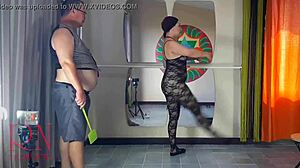 Undress and take your spanking now! choreographer orders ballerina