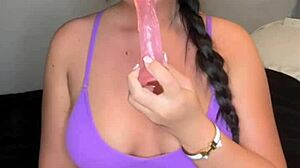 british teen's horny solo toy play explodes!