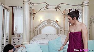 lilly hall uses her tight anal as leverage in this rough pounding scene with monster cock 😈🍑