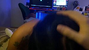 alice fire lingerie asian blowjob