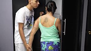 I can't resist when my stepsister sucks my cock and lets me fuck her tight pussy in this homemade session.