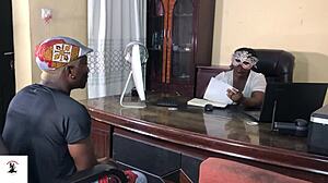 New boss Musa gets served well by her with wet pussy doggystyle and orgasm. Homemade close-up shows the big cock pounding that big ass intensely.