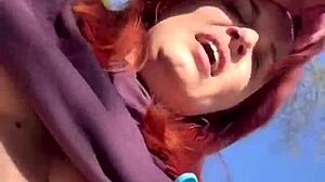 Kinky Easter Humiliation and BDSM Orgasms in Forest with Milf Redhead Fetish Public Outdoor Nature