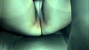 Hey, this hot stepmom gets so horny she flashes her big tits and ass in public while the car is moving!