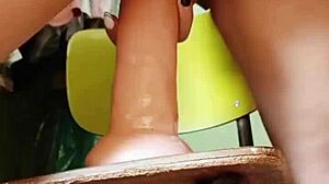 Watching My Sister-In-Law Masturbate With Thick Dildo