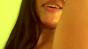 Latina with big ass dances and moves sensually during casting interview workout session