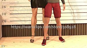 Tall Muscular Bodybuilder Humiliates Little 18+ Step-Sister in Taboo Scene