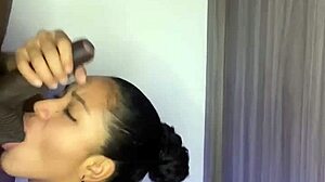 She Just Hints at Sucking a Thick Meat Dildo with That Big Ass Ebony Babe in Amateur Couple Action from Nysdel