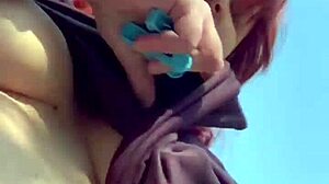 Kinky Easter Humiliation and BDSM Orgasms in Forest with Milf Redhead Fetish Public Outdoor Nature