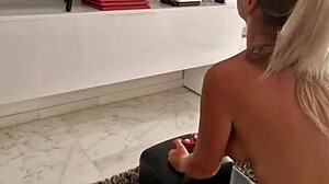 Wife attempts tetris game during sybian ride challenge