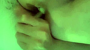 Playing With Her 20cm She-Cock Thats Dripping Cum From Putting Up Toys In Her Cuntass